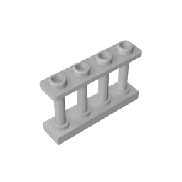 GDS-789 - Fence Spindled 1 x 4 x 2 [4 Top Studs]