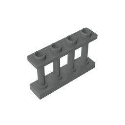 GDS-789 - Fence Spindled 1 x 4 x 2 [4 Top Studs]