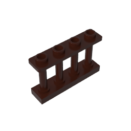 GDS-789 - Fence Spindled 1 x 4 x 2 [4 Top Studs]