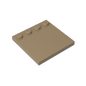 GDS-794 - Plates Special 4 x 4 with Studs on One Edge [Plain]