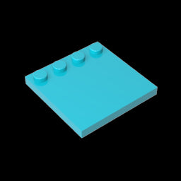 GDS-794 - Plates Special 4 x 4 with Studs on One Edge [Plain]