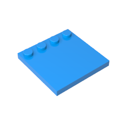GDS-794 - Plates Special 4 x 4 with Studs on One Edge [Plain]