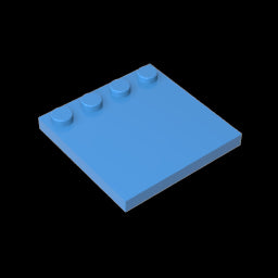 GDS-794 - Plates Special 4 x 4 with Studs on One Edge [Plain]