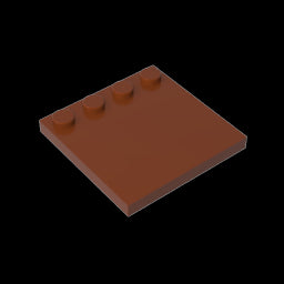GDS-794 - Plates Special 4 x 4 with Studs on One Edge [Plain]