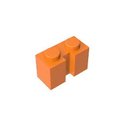 GDS-798 - Brick Special 1 x 2 with Groove