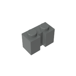GDS-798 - Brick Special 1 x 2 with Groove