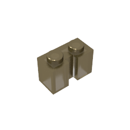 GDS-798 - Brick Special 1 x 2 with Groove