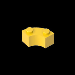 GDS-799 - Brick Round Corner 2 x 2 Macaroni with Stud Notch and Reinforced Underside [New Style]