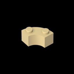 GDS-799 - Brick Round Corner 2 x 2 Macaroni with Stud Notch and Reinforced Underside [New Style]