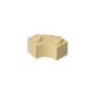 GDS-799 - Brick Round Corner 2 x 2 Macaroni with Stud Notch and Reinforced Underside [New Style]