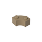 GDS-799 - Brick Round Corner 2 x 2 Macaroni with Stud Notch and Reinforced Underside [New Style]