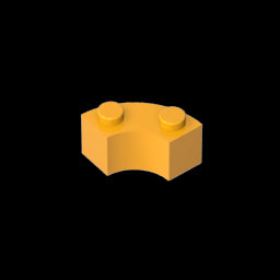 GDS-799 - Brick Round Corner 2 x 2 Macaroni with Stud Notch and Reinforced Underside [New Style]