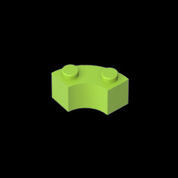 GDS-799 - Brick Round Corner 2 x 2 Macaroni with Stud Notch and Reinforced Underside [New Style]