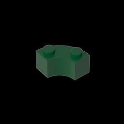 GDS-799 - Brick Round Corner 2 x 2 Macaroni with Stud Notch and Reinforced Underside [New Style]