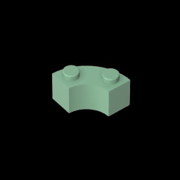 GDS-799 - Brick Round Corner 2 x 2 Macaroni with Stud Notch and Reinforced Underside [New Style]