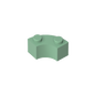 GDS-799 - Brick Round Corner 2 x 2 Macaroni with Stud Notch and Reinforced Underside [New Style]