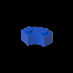 GDS-799 - Brick Round Corner 2 x 2 Macaroni with Stud Notch and Reinforced Underside [New Style]
