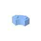 GDS-799 - Brick Round Corner 2 x 2 Macaroni with Stud Notch and Reinforced Underside [New Style]