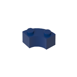 GDS-799 - Brick Round Corner 2 x 2 Macaroni with Stud Notch and Reinforced Underside [New Style]