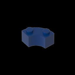 GDS-799 - Brick Round Corner 2 x 2 Macaroni with Stud Notch and Reinforced Underside [New Style]