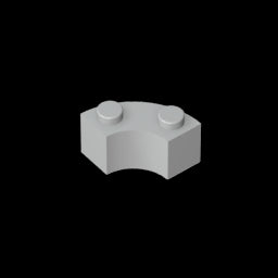 GDS-799 - Brick Round Corner 2 x 2 Macaroni with Stud Notch and Reinforced Underside [New Style]