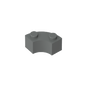 GDS-799 - Brick Round Corner 2 x 2 Macaroni with Stud Notch and Reinforced Underside [New Style]