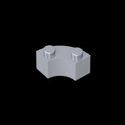 GDS-799 - Brick Round Corner 2 x 2 Macaroni with Stud Notch and Reinforced Underside [New Style]