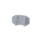 GDS-799 - Brick Round Corner 2 x 2 Macaroni with Stud Notch and Reinforced Underside [New Style]