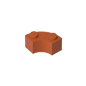 GDS-799 - Brick Round Corner 2 x 2 Macaroni with Stud Notch and Reinforced Underside [New Style]