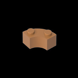 GDS-799 - Brick Round Corner 2 x 2 Macaroni with Stud Notch and Reinforced Underside [New Style]
