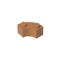 GDS-799 - Brick Round Corner 2 x 2 Macaroni with Stud Notch and Reinforced Underside [New Style]