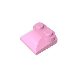 GDS-800 - Brick Curved 2 x 2 x 2/3 Two Studs and Curved Slope End