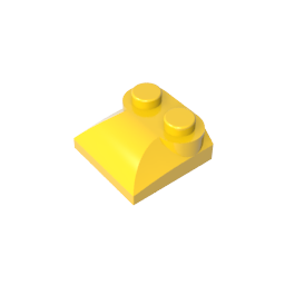 GDS-800 - Brick Curved 2 x 2 x 2/3 Two Studs and Curved Slope End