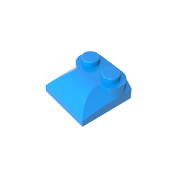 GDS-800 - Brick Curved 2 x 2 x 2/3 Two Studs and Curved Slope End
