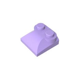 GDS-800 - Brick Curved 2 x 2 x 2/3 Two Studs and Curved Slope End