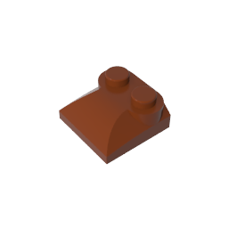 GDS-800 - Brick Curved 2 x 2 x 2/3 Two Studs and Curved Slope End