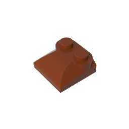 GDS-800 - Brick Curved 2 x 2 x 2/3 Two Studs and Curved Slope End