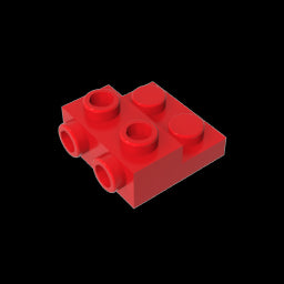 GDS-801 - Plate Special 2 x 2 x 0.667 with Two Studs On Side and Two Raised