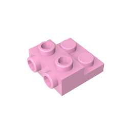 GDS-801 - Plate Special 2 x 2 x 0.667 with Two Studs On Side and Two Raised