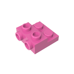GDS-801 - Plate Special 2 x 2 x 0.667 with Two Studs On Side and Two Raised