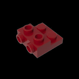 GDS-801 - Plate Special 2 x 2 x 0.667 with Two Studs On Side and Two Raised