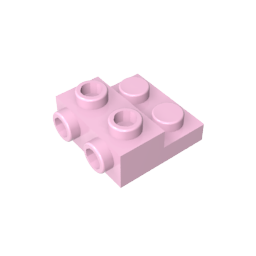 GDS-801 - Plate Special 2 x 2 x 0.667 with Two Studs On Side and Two Raised