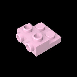 GDS-801 - Plate Special 2 x 2 x 0.667 with Two Studs On Side and Two Raised