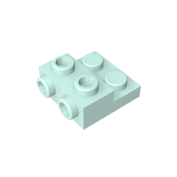 GDS-801 - Plate Special 2 x 2 x 0.667 with Two Studs On Side and Two Raised