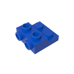 GDS-801 - Plate Special 2 x 2 x 0.667 with Two Studs On Side and Two Raised