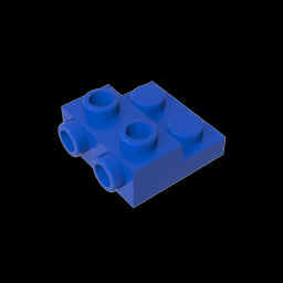 GDS-801 - Plate Special 2 x 2 x 0.667 with Two Studs On Side and Two Raised