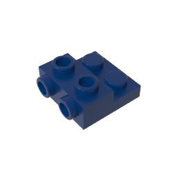 GDS-801 - Plate Special 2 x 2 x 0.667 with Two Studs On Side and Two Raised