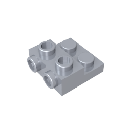 GDS-801 - Plate Special 2 x 2 x 0.667 with Two Studs On Side and Two Raised