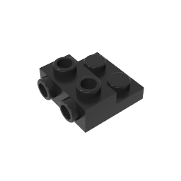 GDS-801 - Plate Special 2 x 2 x 0.667 with Two Studs On Side and Two Raised