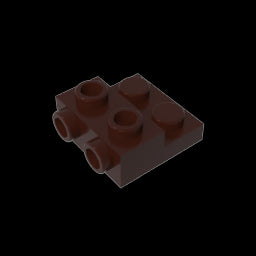 GDS-801 - Plate Special 2 x 2 x 0.667 with Two Studs On Side and Two Raised